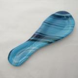 SR12089 - Turquoise Blue, White and Aventurine Blue Small Spoon Rest