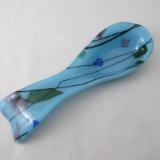SR12059 - Lt. Cyan with Spring Collage Large Spoon Rest