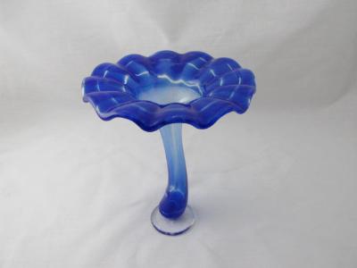 BV18011 - Cobalt Blue Streaky Spiral Bud Vase