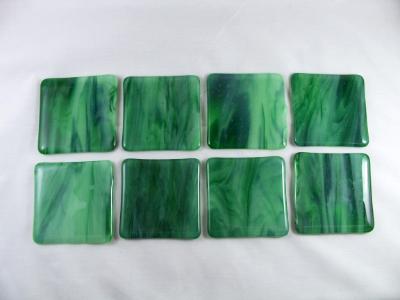 CO1210 - Mint Green Streaky Coasters