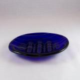 SO15003 Cobalt Blue with White Streamers Soap Dish