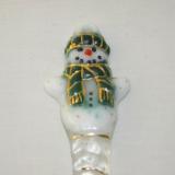 TO22024 - Tassel Scarf Snowman Ornament- Emerald Green
