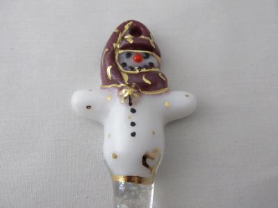 TO22076 - Small Snowman Ornament - Plum