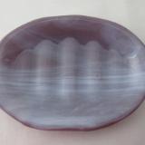 SO15038 - Dusty Lilac with White Wispy Soap Dish