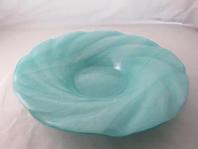 SW19006 - Aquamarine Swirl Bowl/Bird Bath