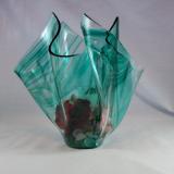 VA1081 - Teal Baroque Centerpiece Vase