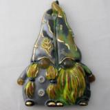 TO22092 -White & Green Camo Gnome Couple Christmas Tree Ornament