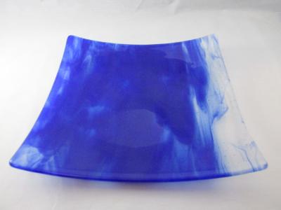 LD11021 - Cobalt Blue Wispy Large Dinner Plate