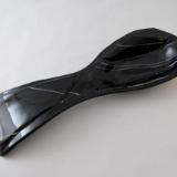 SR12062 - Black with White Stripes Large Spoon Rest