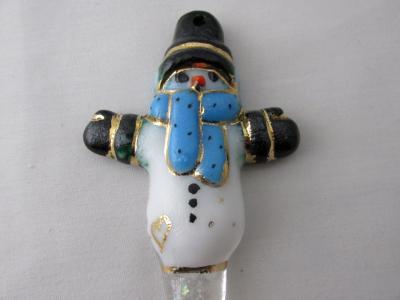 TO22072 - Large Snowman Ornament - Kelly Green/Lt Cyan