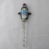 TO22058 - Penguin Icicle Ornament - Red/Lt Cyan Blue