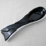 SR12053 - White with Blue Aventurine Large Spoon Rest