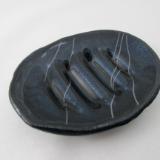 SO15027 - Blue Aventurine with White Streamers Soap Dish