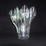 VA1095 - Clear Vase with Dichroic accents
